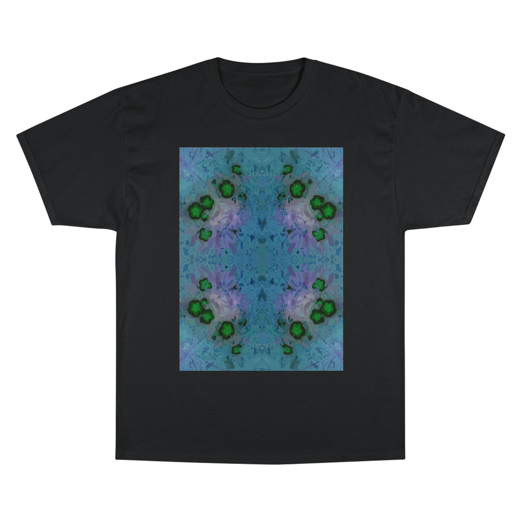 Abstract Blue-Green Kaleidoscope T-Shirt