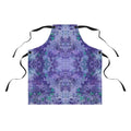 Purple Tie-Dye Apron — Abstract Watercolor Kitchen Apron for Bakers & Crafters