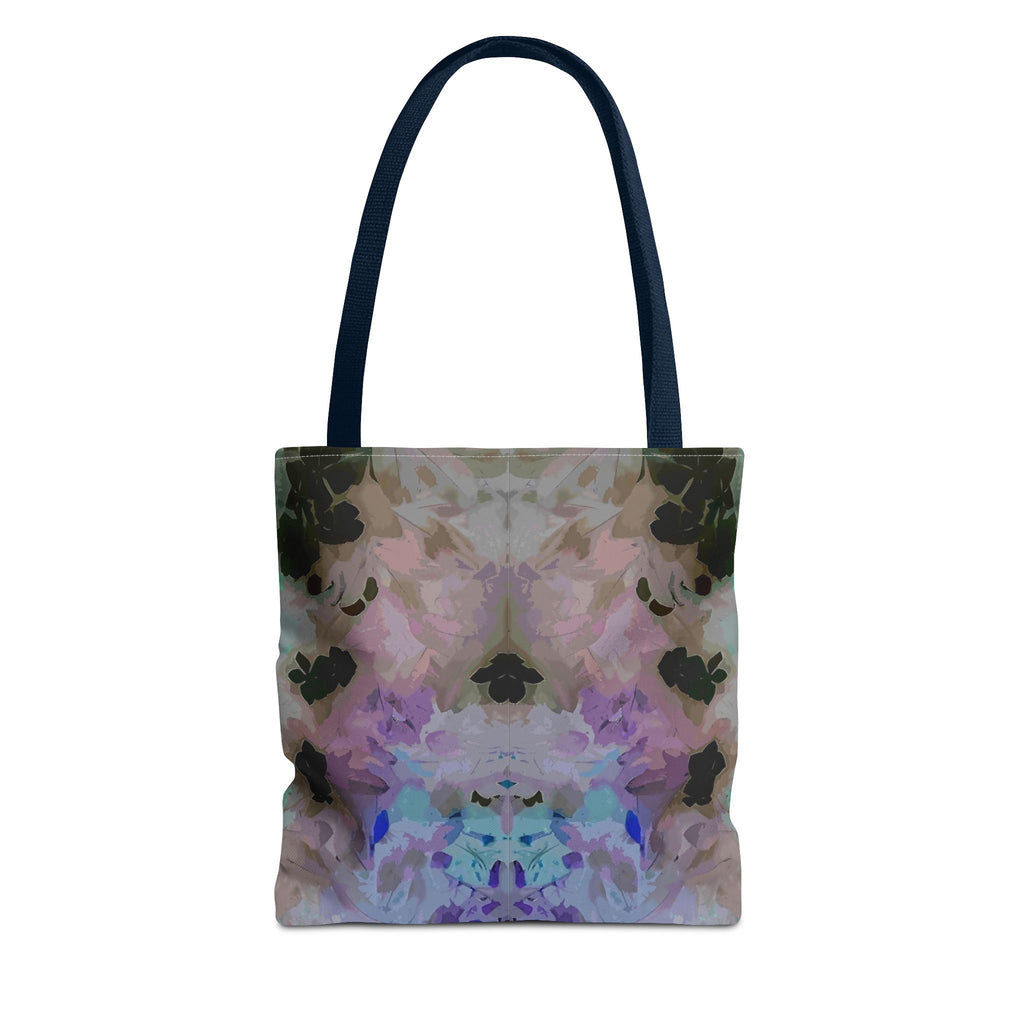 Floral Watercolor Mirror-Print Tote Bag — Pastel Bloom All-Over Print
