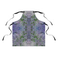 Tie-Dye Watercolor Apron — Pastel Purple & Green Kitchen Apron