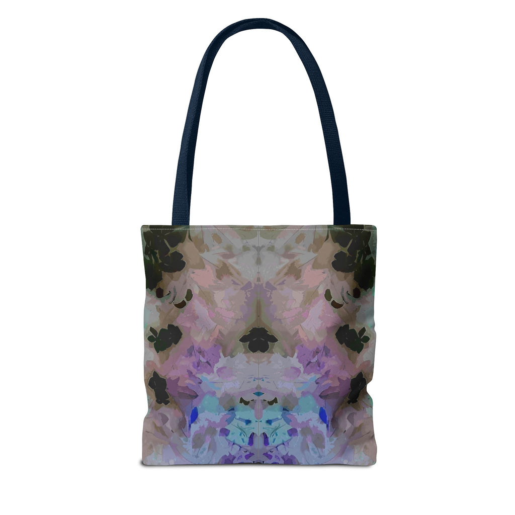 Floral Watercolor Mirror-Print Tote Bag — Pastel Bloom All-Over Print