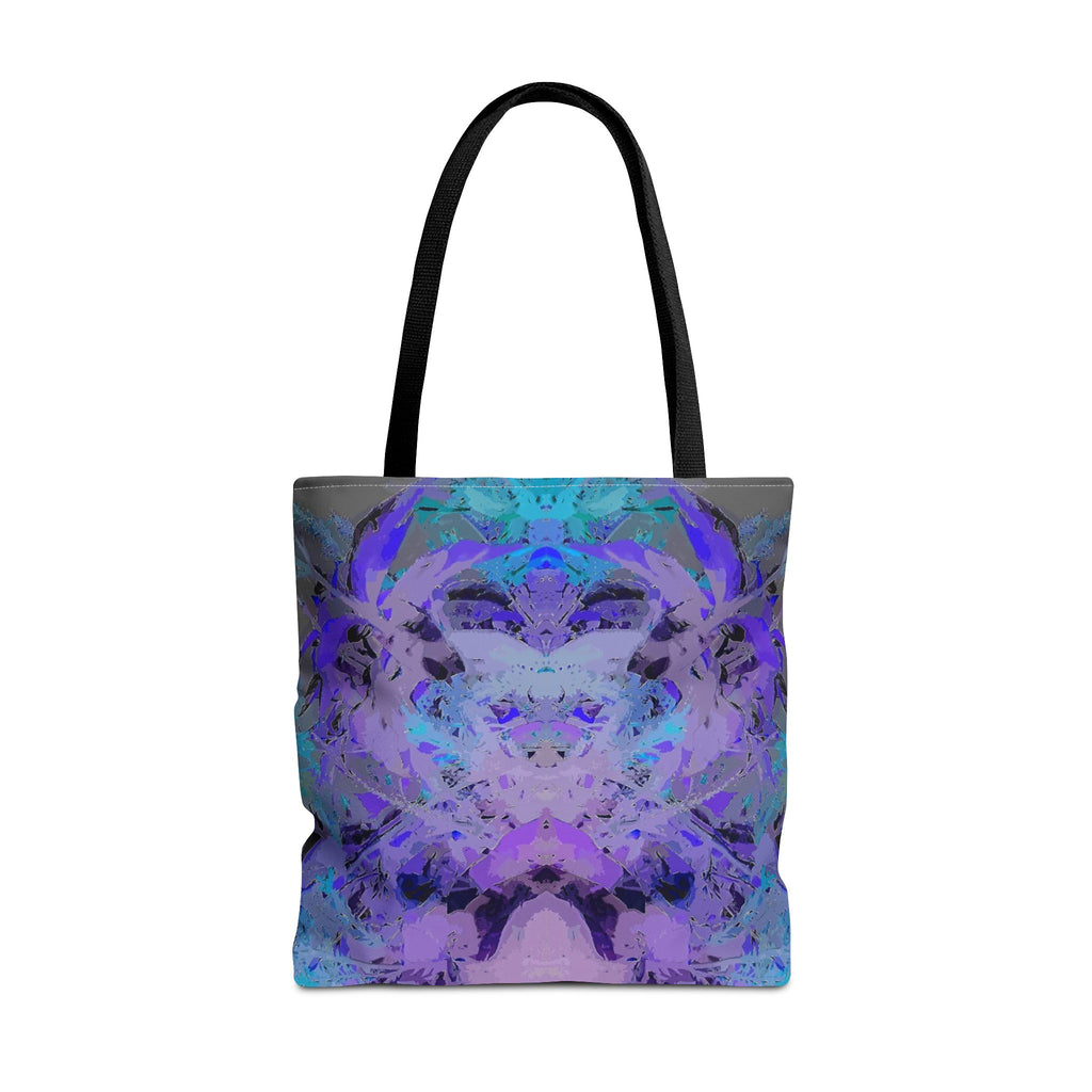 Abstract Purple Blue Mandala Tote Bag — Psychedelic Art AOP Carryall