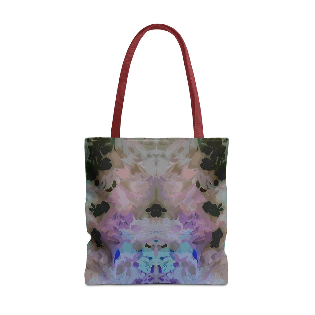Floral Watercolor Mirror-Print Tote Bag — Pastel Bloom All-Over Print