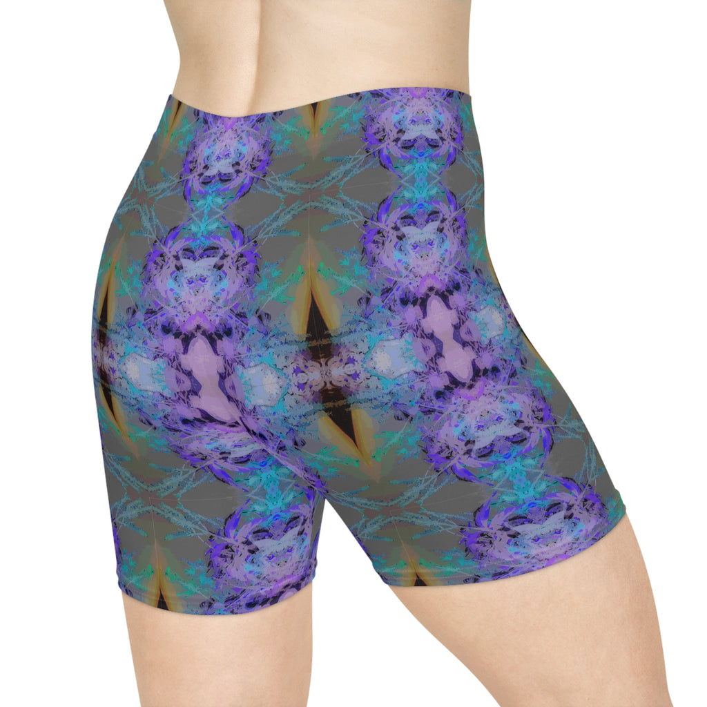 Kaleidoscope Floral Women's Biker Shorts