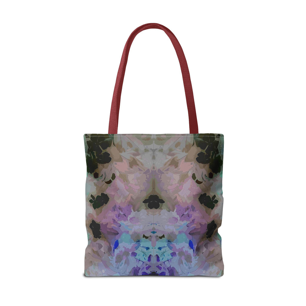 Floral Watercolor Mirror-Print Tote Bag — Pastel Bloom All-Over Print