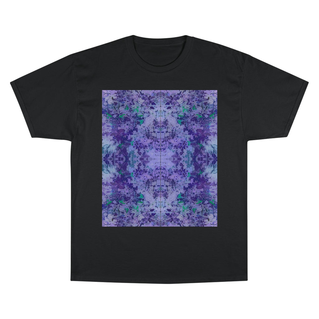 Champion T-Shirt — Purple Kaleidoscope Tie-Dye Graphic Tee