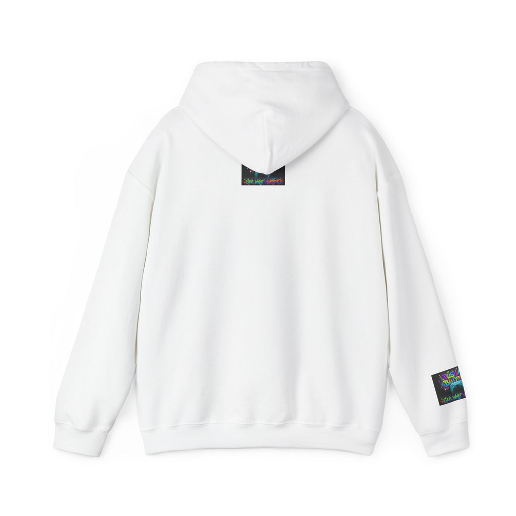 Gaming Hoodie — 'Push My Buttons' Colorful Controller Graphic