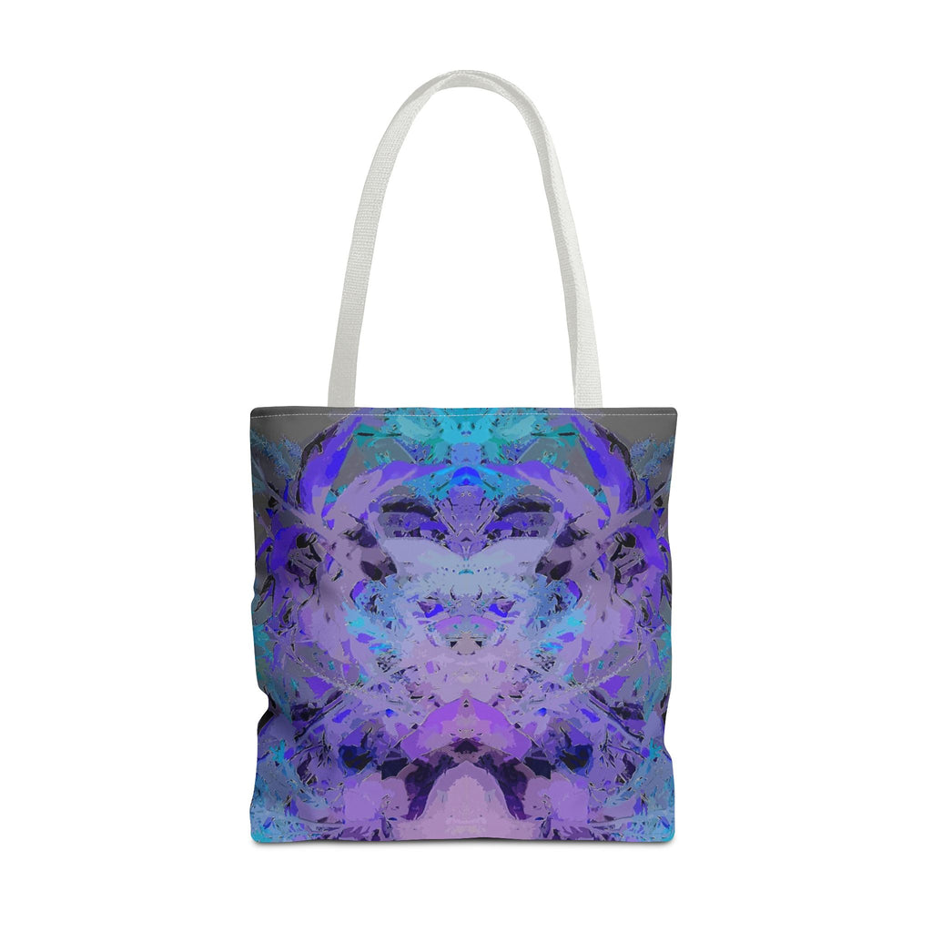 Abstract Purple Blue Mandala Tote Bag — Psychedelic Art AOP Carryall
