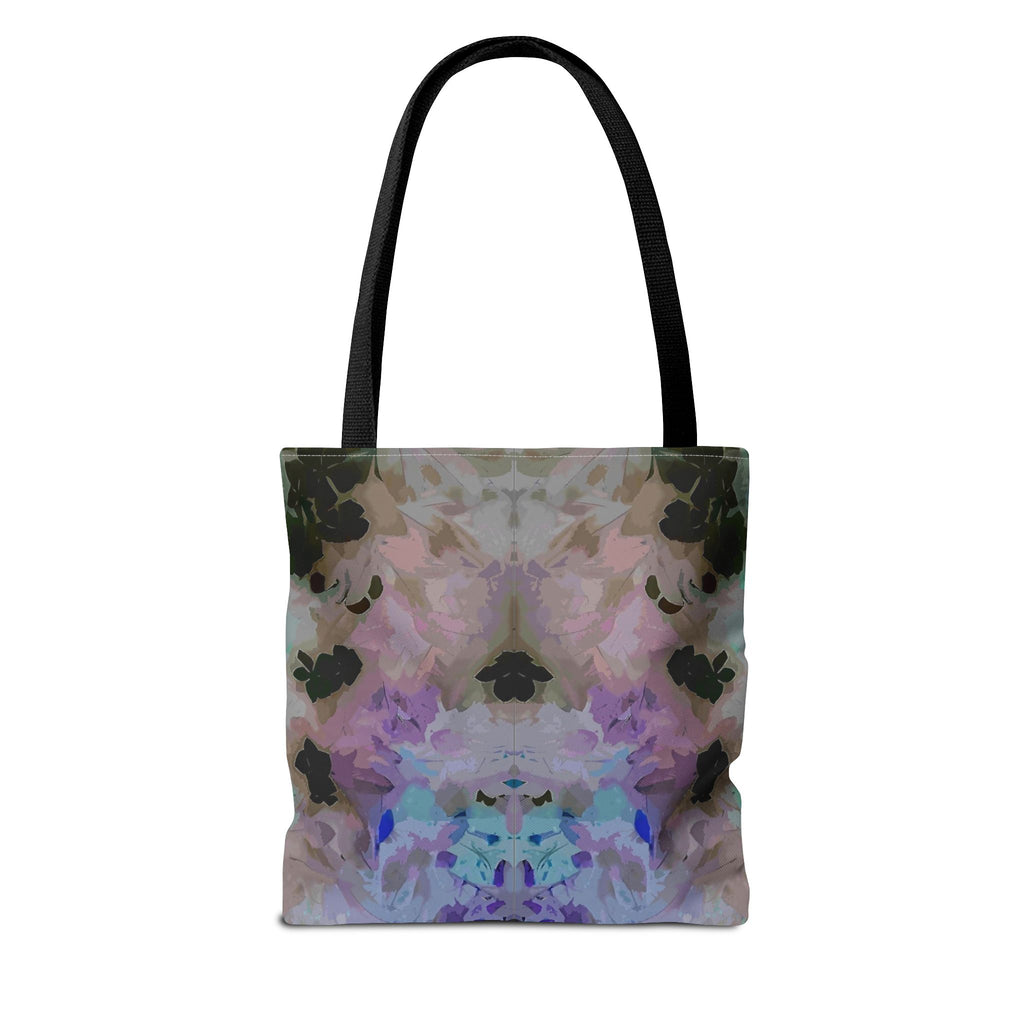 Floral Watercolor Mirror-Print Tote Bag — Pastel Bloom All-Over Print